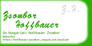 zsombor hoffbauer business card